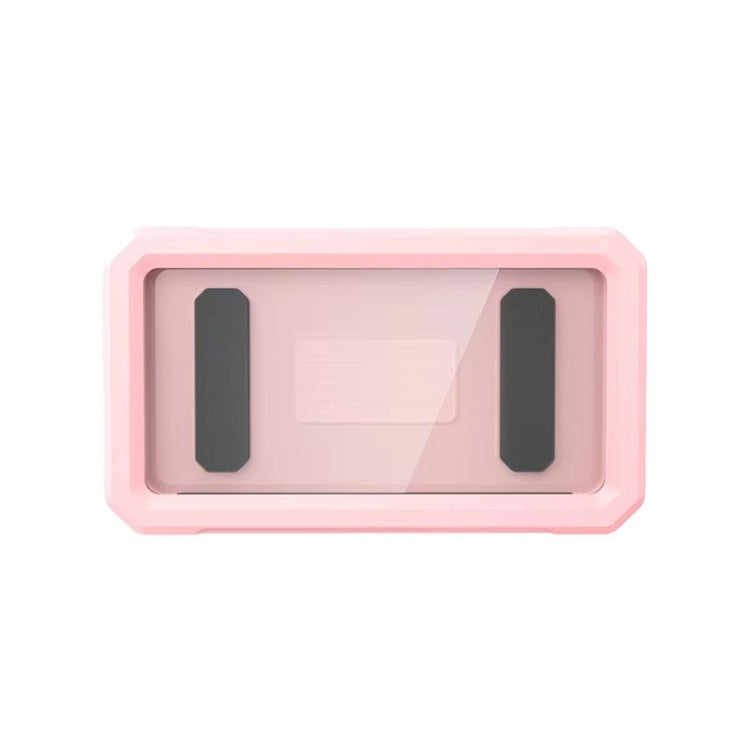 Retractable Rotating Bathroom Water-resistant Mobile Phone Box Wall Mount Mobile Phone Holder(Pink)