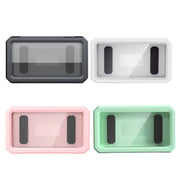 Retractable Rotating Bathroom Water-resistant Mobile Phone Box Wall Mount Mobile Phone Holder(White)