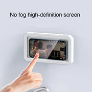 Retractable Rotating Bathroom Water-resistant Mobile Phone Box Wall Mount Mobile Phone Holder(Pink)