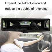 CZC-255 Car Glue Injection Suction Cup Carbon Fiber Rearview Mirror(Blue Mirror)