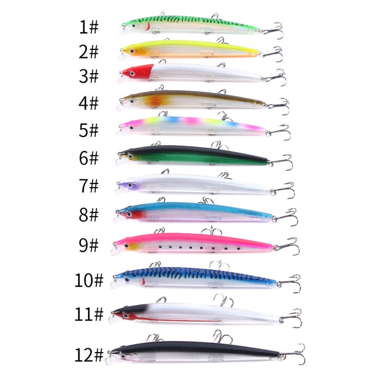 4 PCS HENGJIA MI130 13.5cm 15.5g Far Throwing Floating Water Laser Bait(2)