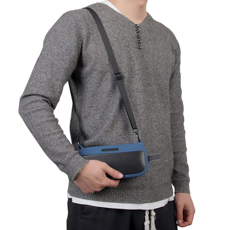 Speaker Silicone Protective Cover For Bose Soundlink Flex(Dark Blue)