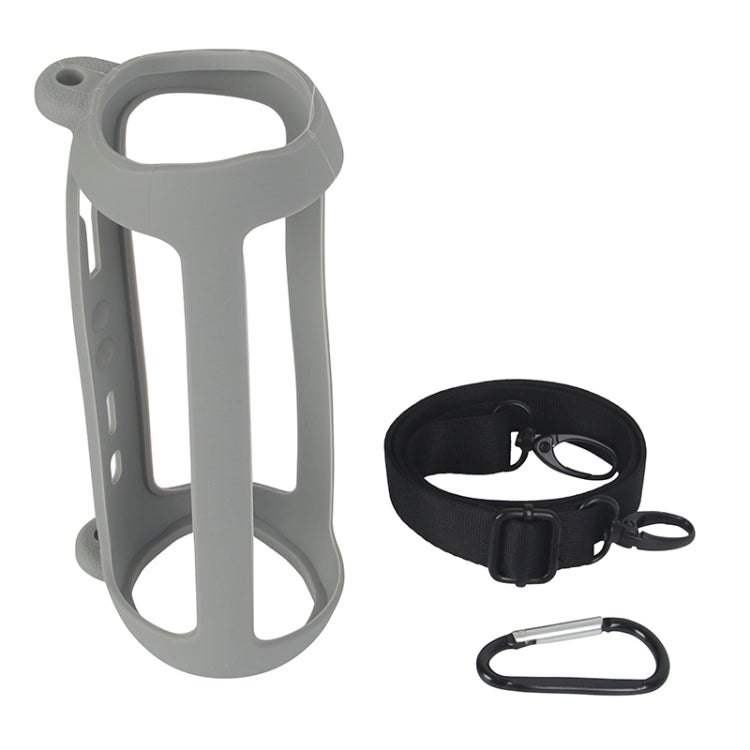 Bluetooth Speaker Silicone Protective Case For JBL Flip6(Silver Gray)