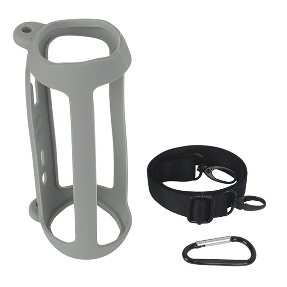 Bluetooth Speaker Silicone Protective Case For JBL Flip6(Silver Gray)