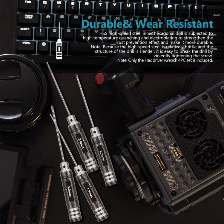 BRDRC 4 In 1 Drone Repair And Disassembly Tool Inner Hexagonal T6/T9 Screwdriver(Black)