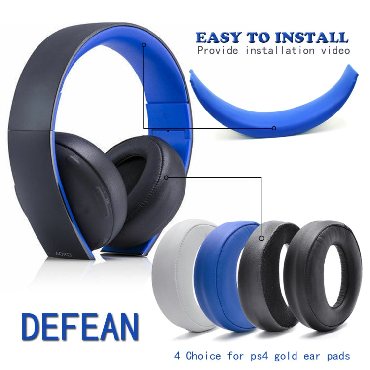 2 PCS Headphone Sponge Cover for SONY PS3 PS4 7.1 Gold,Style: Burlap Grey Earpads