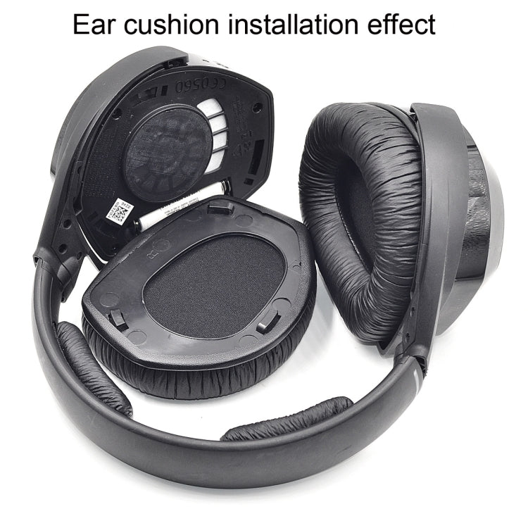 2 PCS Earpad for Sennheiser HDR RS165 RS175 RS185 RS195,Style: Protein Leather Earmuff