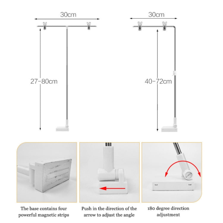 Photography Backdrop Stand Camera Photo Background Props,Style: L-type Magnetic 85cm
