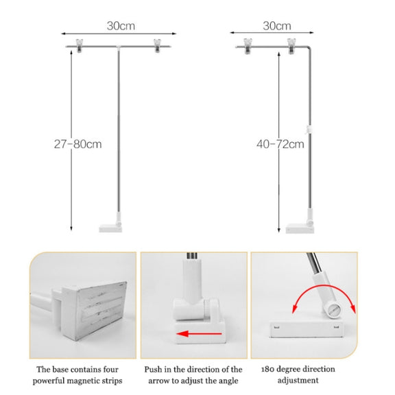 Photography Backdrop Stand Camera Photo Background Props,Style: L-type Magnetic 85cm