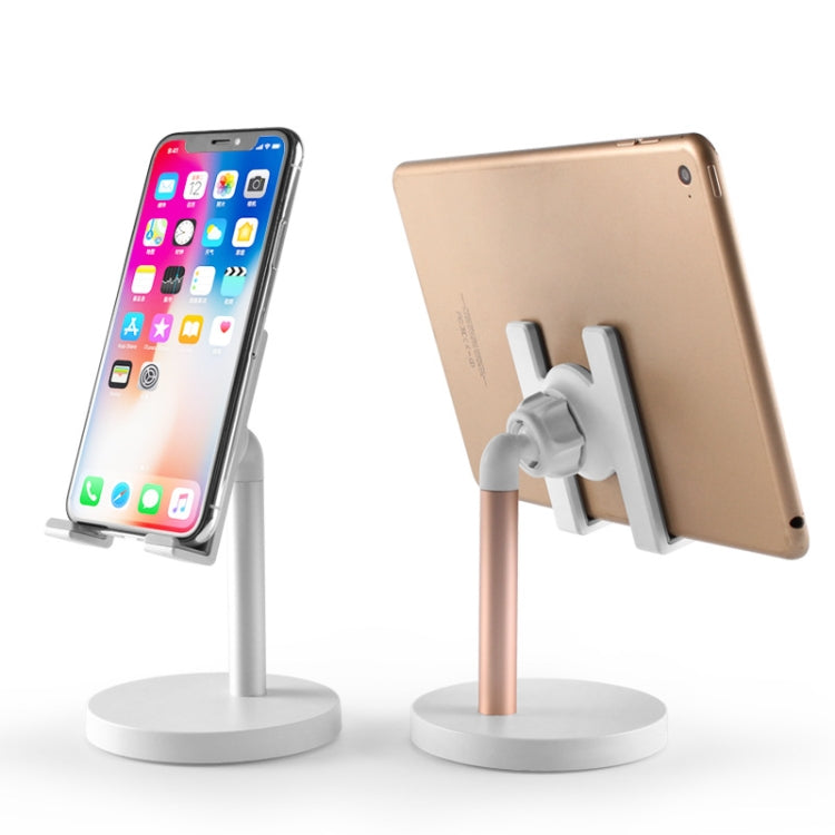 MT-100 Round Bottom Column Multi-Angle Adjustable Mobile Phone Tablet Holder(Black)