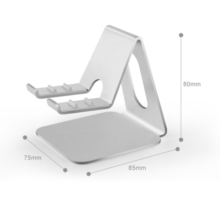 3-gear Adjustable Lazy Metal Mobile Phone Tablet Bracket(Silver)