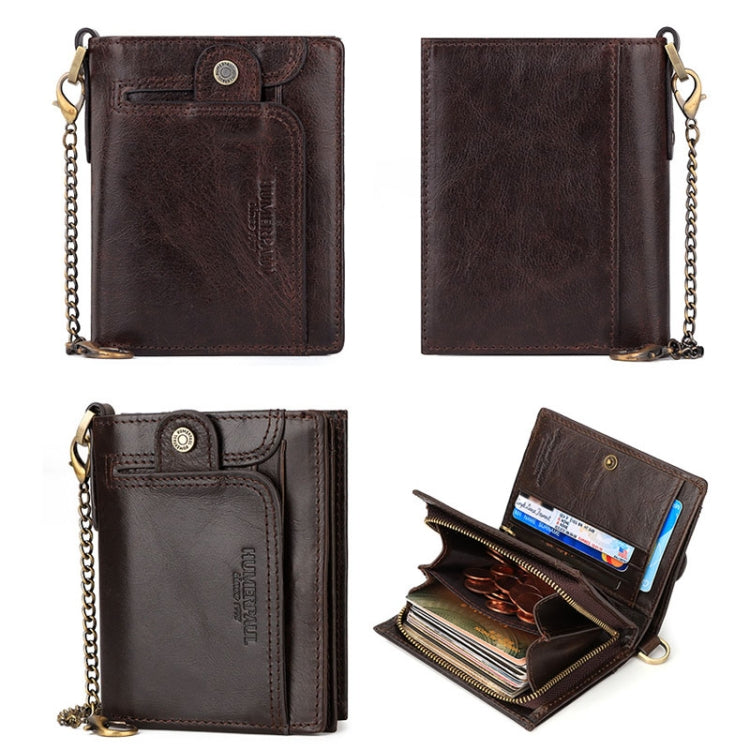 HUMERPAUL BP950 RFID Anti-Magnetic Men Wallet Large Capacity Multi-Card Solt Pocket(Black)