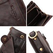 HUMERPAUL BP950 RFID Anti-Magnetic Men Wallet Large Capacity Multi-Card Solt Pocket(Khaki)