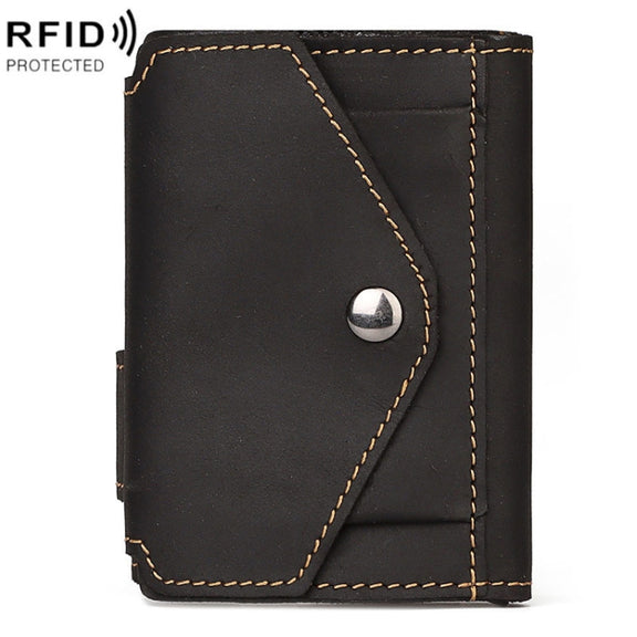 HUMERPAUL BP906 Credit Card Cover RFID Anti-Theft Brush Card Bag(Black)
