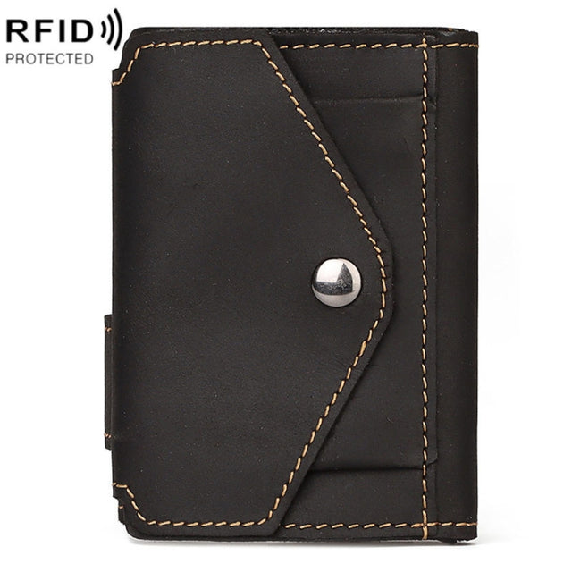 HUMERPAUL BP906 Credit Card Cover RFID Anti-Theft Brush Card Bag(Black)