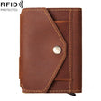 HUMERPAUL BP906 Credit Card Cover RFID Anti-Theft Brush Card Bag(Brown) - free shipping - PMC TechLife - Order now!