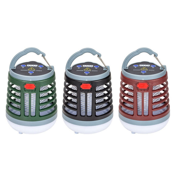 Outdoor USB Charging Lighting Mosquito Capture(W882 Brown)