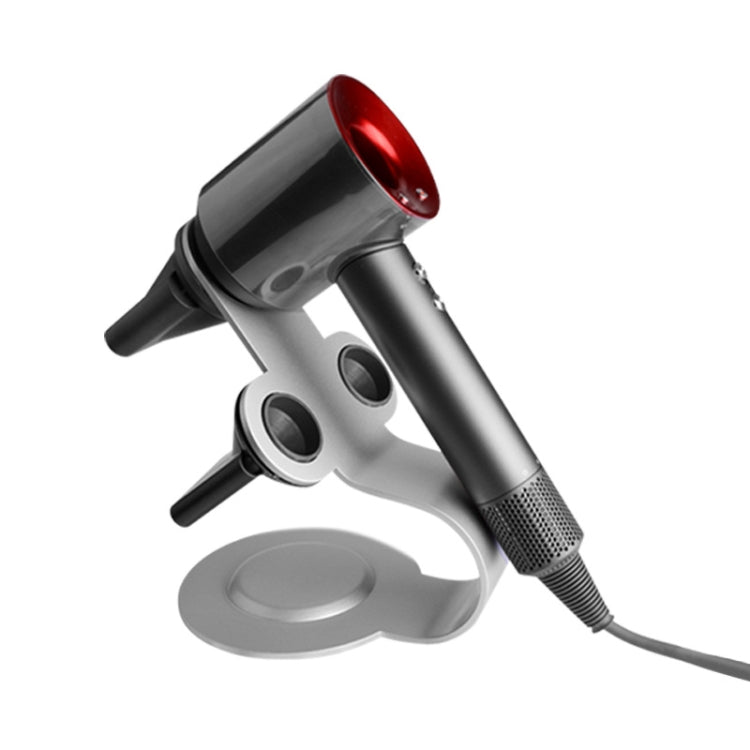 Punch Free Standing Hair Dryer Stand For Dyson 002 Silver