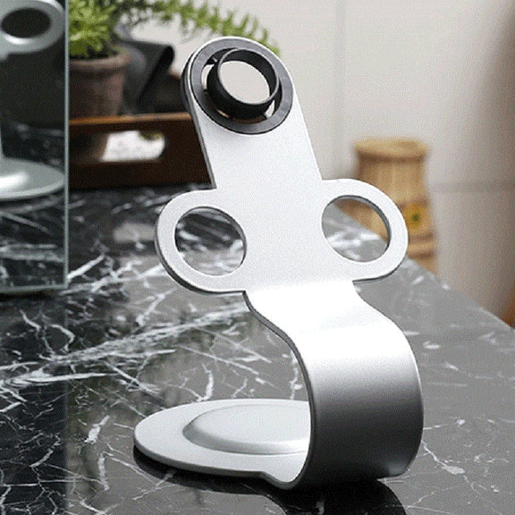 Punch Free Standing Hair Dryer Stand For Dyson 002 Silver