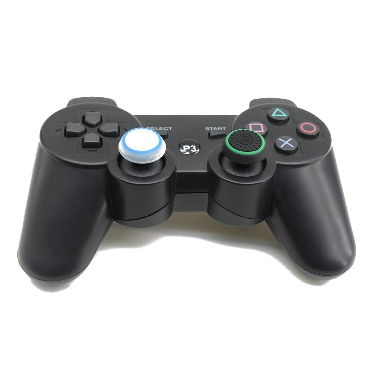 10 PCS Gamepad Silicone Luminous Button Cap Rocker Cap For PS5/PS4/PS3/ONE/360/PRO/series X/S(Transparent Blue Circle)