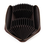 HUMERPAUL BP816 RFID Anti-Magnetic Men Long Wallet Business Retro Multi-Card Solt Handbag(Brown)