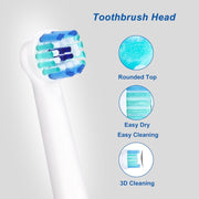 2 PCS For Oral-B Full Range of Electric Toothbrush Replacement Heads(Precision Cleaning)