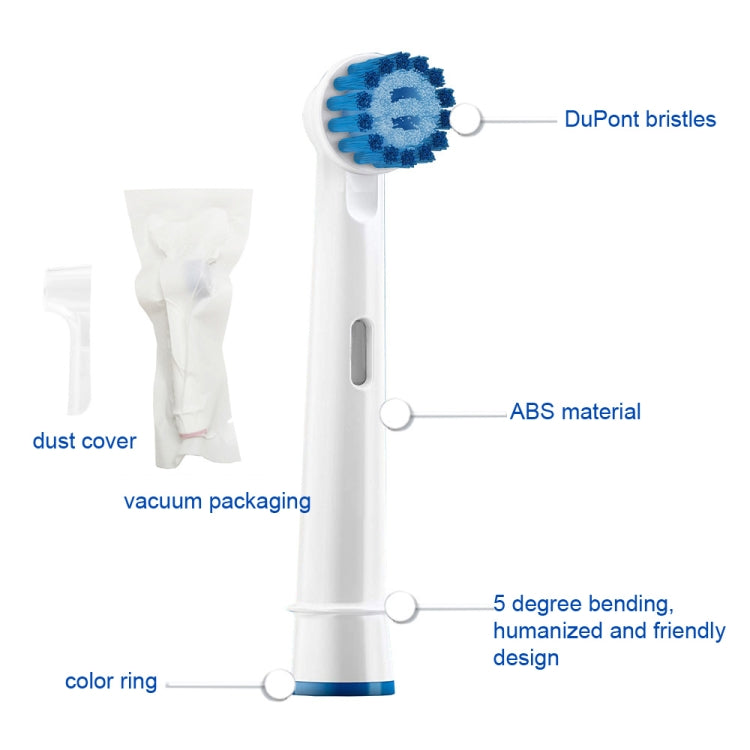 2 PCS For Oral-B Full Range of Electric Toothbrush Replacement Heads(Multi -angle Cleaning)