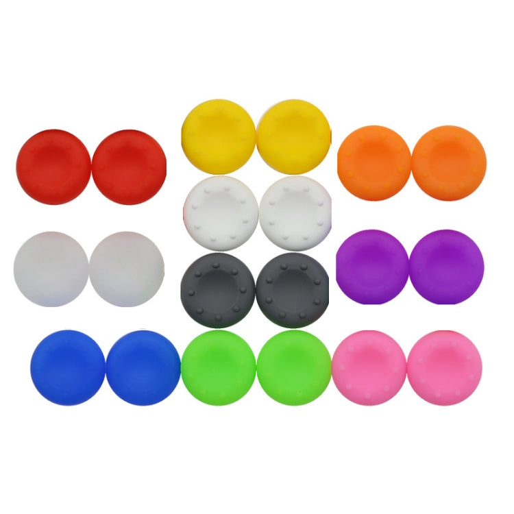 20 PCS Gamepad Silicone Rocker Cap For PS5/PS4/PS3/ONE//360/PRO/series X/S(Orange)
