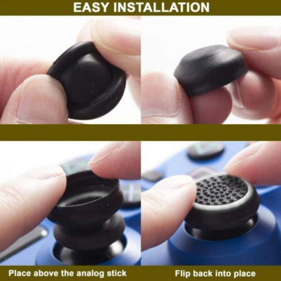 20 PCS Gamepad Silicone Rocker Cap For PS5/PS4/PS3/ONE//360/PRO/series X/S(Red)