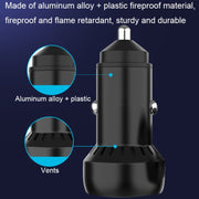 IBD352 Aluminum Alloy Dual Interface Car Charger, Spec: Qc3.0 18W+PD 3.0 30W