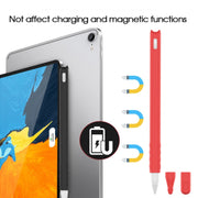2 PCS Cartoon Touch Silicone Pen Case For Apple Pencil 2(Red)