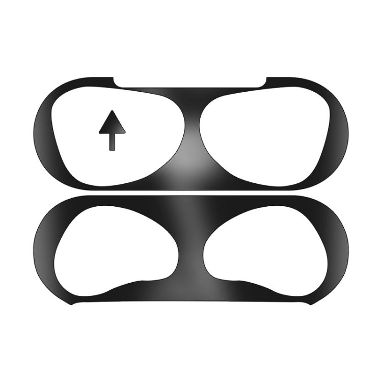 2 PCS Headphone Inner Cover Sticker Dustproof Protective Film For Airpods 3(Black)