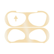2 PCS Headphone Inner Cover Sticker Dustproof Protective Film For Airpods 3(Gold)