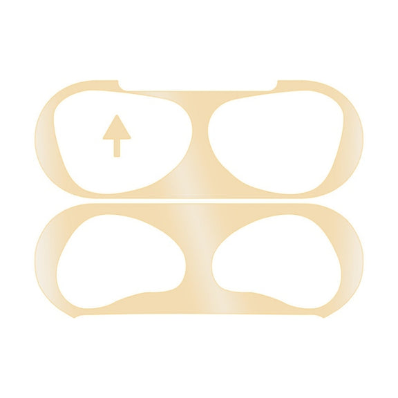 2 PCS Headphone Inner Cover Sticker Dustproof Protective Film For Airpods 3(Gold)