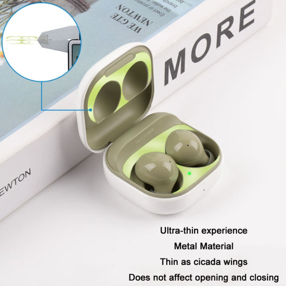 5 PCS Headphone Inner Cover Metal Dustproof Sticker For Samsung Galaxy Buds 2(Black)