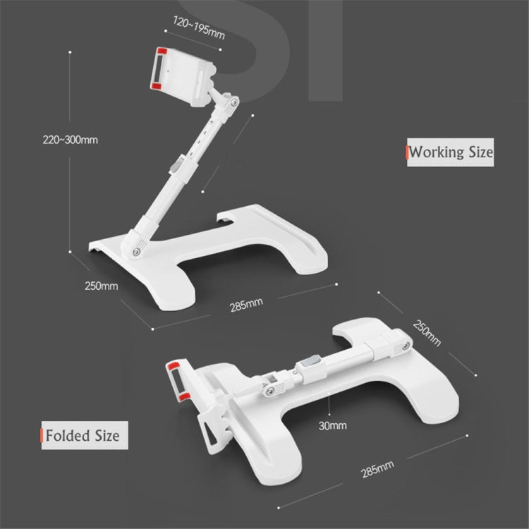 Mobile Phone Stand Bed Desktop Lap Tablet Stand Bedside Support Stand(Black)