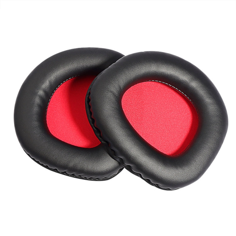 2 PCS Slow Rebound Sponge Headphone Cover Cushion For DAREU EH712/EH715(Black Red Net)