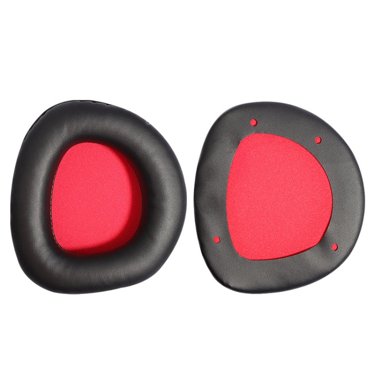 2 PCS Slow Rebound Sponge Headphone Cover Cushion For DAREU EH712/EH715(Black Red Net)
