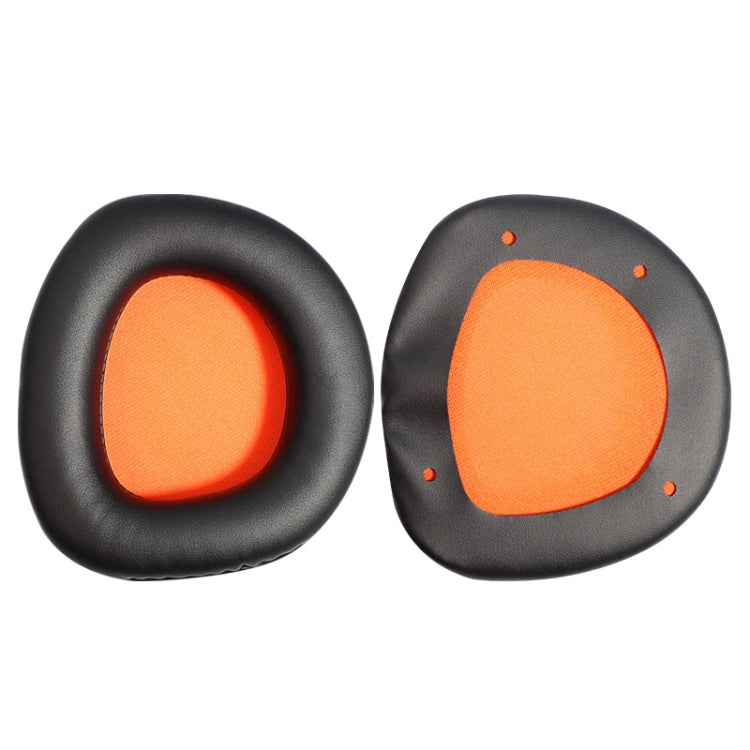 2 PCS Slow Rebound Sponge Headphone Cover Cushion For DAREU EH712/EH715(Black Orange Net)