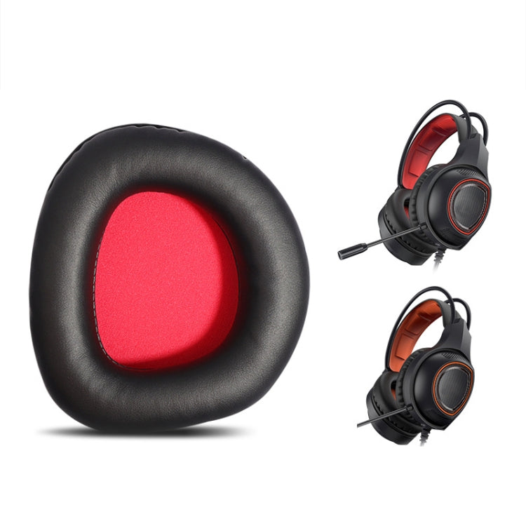 2 PCS Slow Rebound Sponge Headphone Cover Cushion For DAREU EH712/EH715(Black Orange Net)