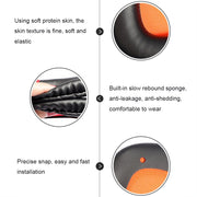 2 PCS Slow Rebound Sponge Headphone Cover Cushion For DAREU EH712/EH715(Black Orange Net)