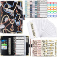 A6 PU Leather Color Printing Notebook Zipper Bag Loose-leaf Budget Binder(Chain-Black) - Notebooks by PMC TechLife | Online Shopping South Africa | PMC TechLife