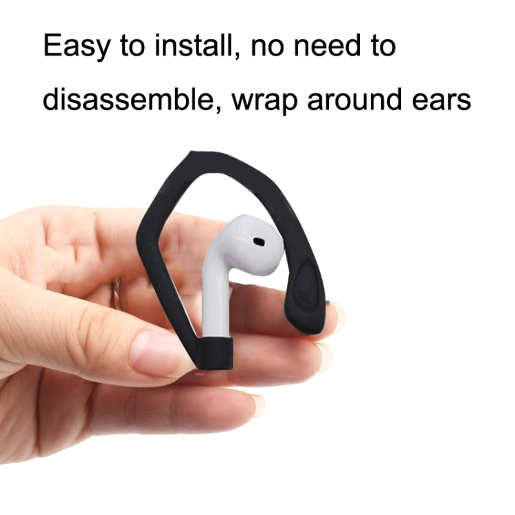 50PCS EG40 For Apple Airpods Pro Sports Wireless Bluetooth Earphone Silicone Non-slip Ear Hook(White)