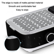 80W Wireless Rechargeable Nail Vacuum Cleaner, Specification: US Plug (Black)
