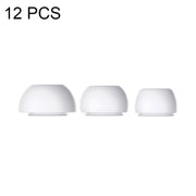 4 Sets / 12pcs In-Ear Headphones Silicone Earphone Earbud Case For AirPods  Pro / Pro 2(White)