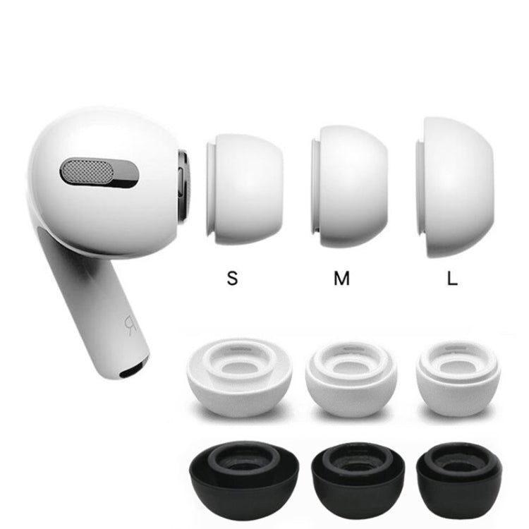 4 Sets / 12pcs In-Ear Headphones Silicone Earphone Earbud Case For AirPods Pro / Pro 2(Black)