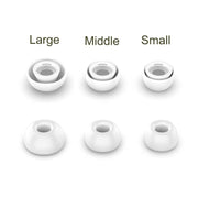 4 Sets / 12pcs In-Ear Headphones Silicone Earphone Earbud Case For AirPods Pro / Pro 2(Black)
