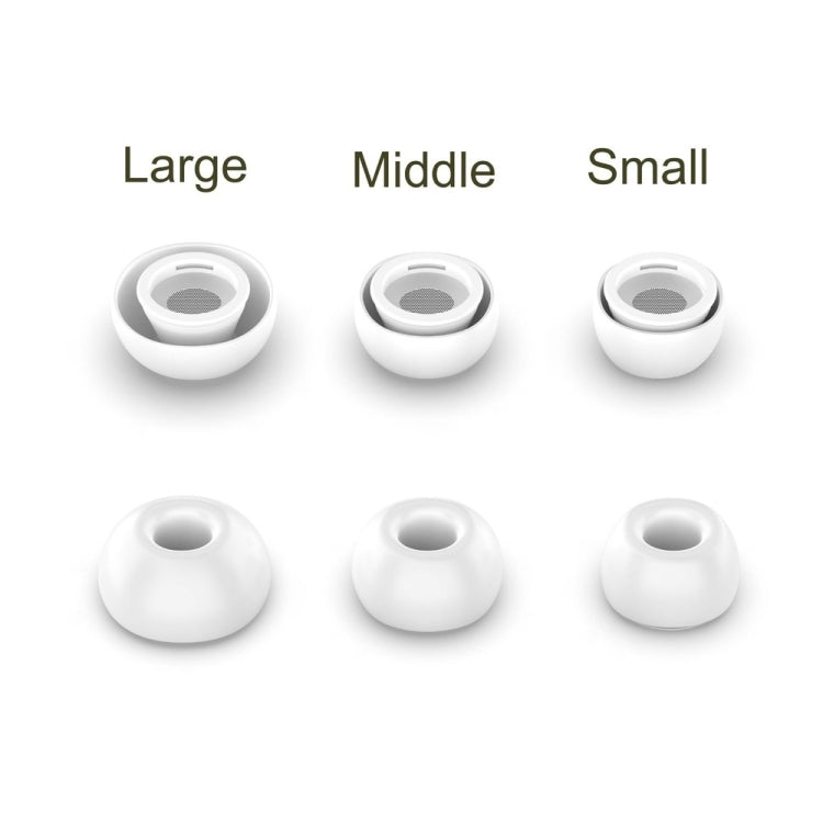 4 Sets / 12pcs In-Ear Headphones Silicone Earphone Earbud Case For AirPods Pro / Pro 2(Black)
