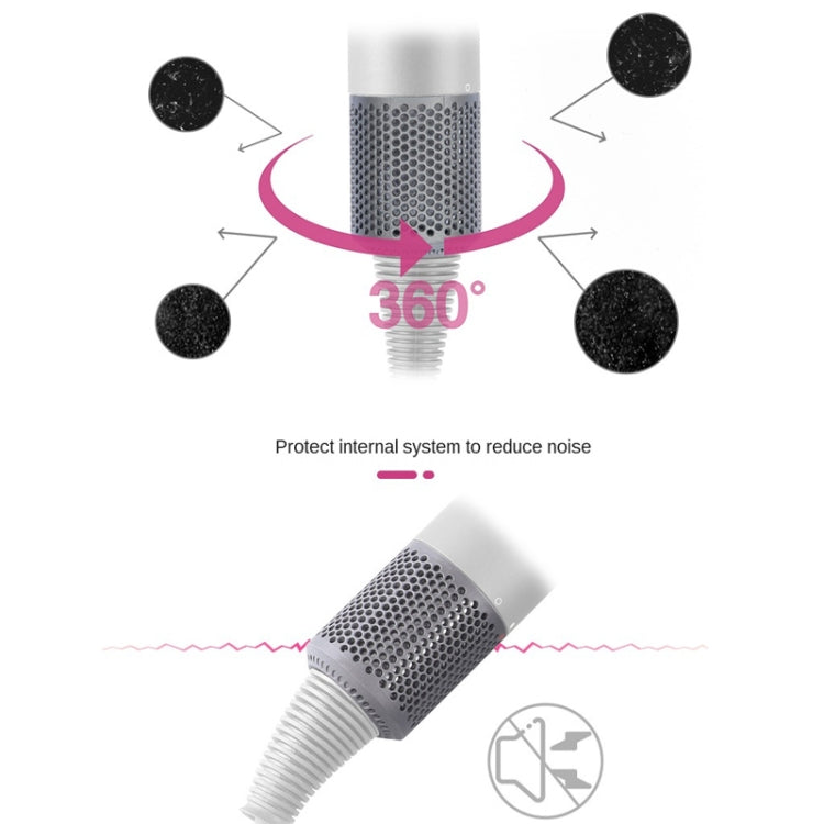 2 PCS Outer Cover Dust Filter for Dyson Hair Dryer HD01/HD03/HD08(Grey)