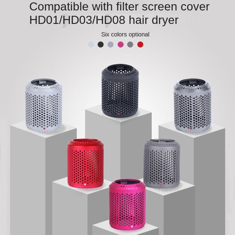 2 PCS Outer Cover Dust Filter for Dyson Hair Dryer HD01/HD03/HD08(Grey)